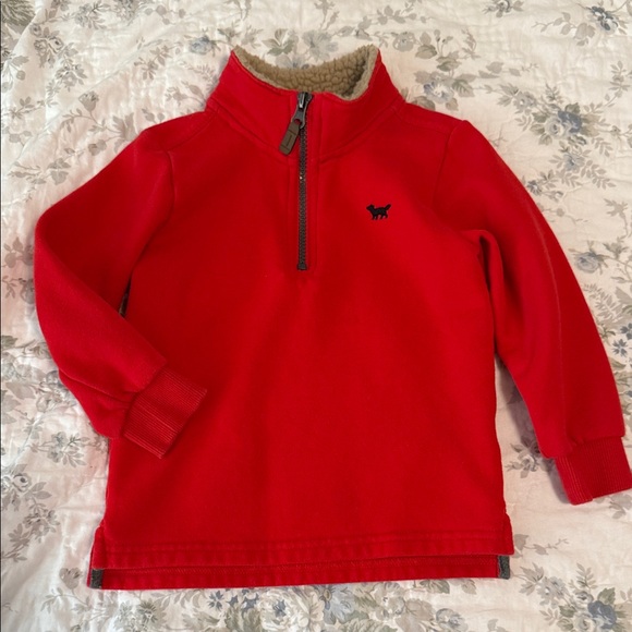 Carter's Other - Carter's Red Kids Sweatshirt with Embroidered Dog
